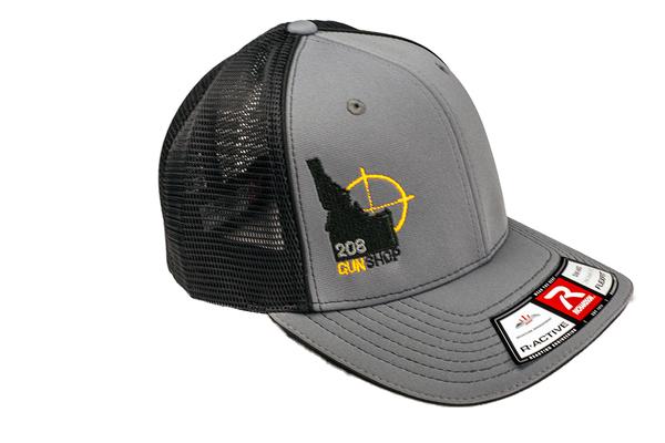 208 GUN SHOP HAT CHARCOAL FLEX FIT S-M