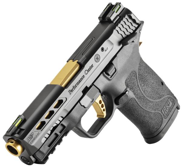 Smith & Wesson M&P 9 Shield EZ Performance Center 9mm ms Gold Titanium Ported Barrel