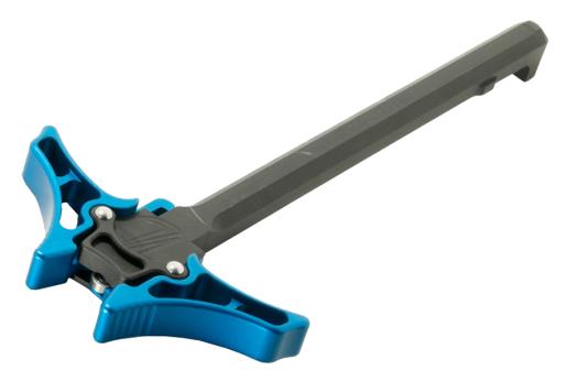 TIMBER CREEK ENFORCER AMBI CHARGING HANDLE BLUE ANODIZED large latch