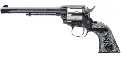 Heritage Rough Rider Single Action 22LR 6.5IN BL Two-Tone BlK/Pearl Grip 6Rd