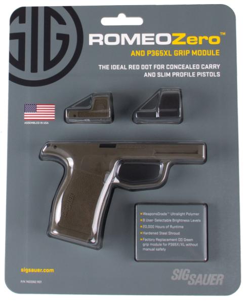 SIG SAUER ROMEO ZERO 3 MOA RED DOT 365XL GRIP MODULE OD GREEN COMBO KIT