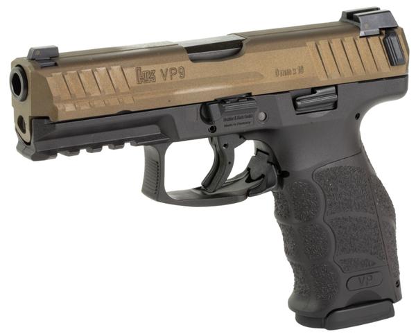 HECKLER & KOCH VP9 9MM MIDNIGHT BRONZE SLIDE W/NIGHT SIGHTS