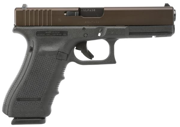 GLOCK 17 GEN 4 9MM BRONZE PVD SLIDE