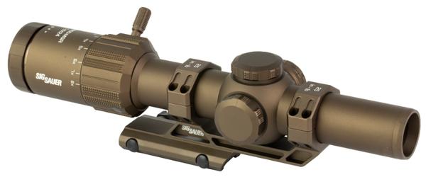 SIG SAUER TANGO MSR 1-8X24 BDC8 ILLUMINATED RETICLE SFP 30MM COYOTE W/MOUNT