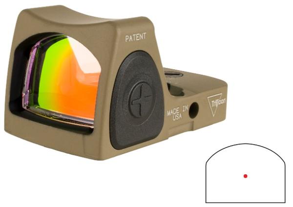 TRIJICON RMR TYPE 2 3.25 MOA RED DOT FDE