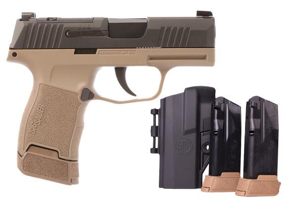 SIG SAUER P365 OPTICS READY 9MM TACPAC FDE FRAME